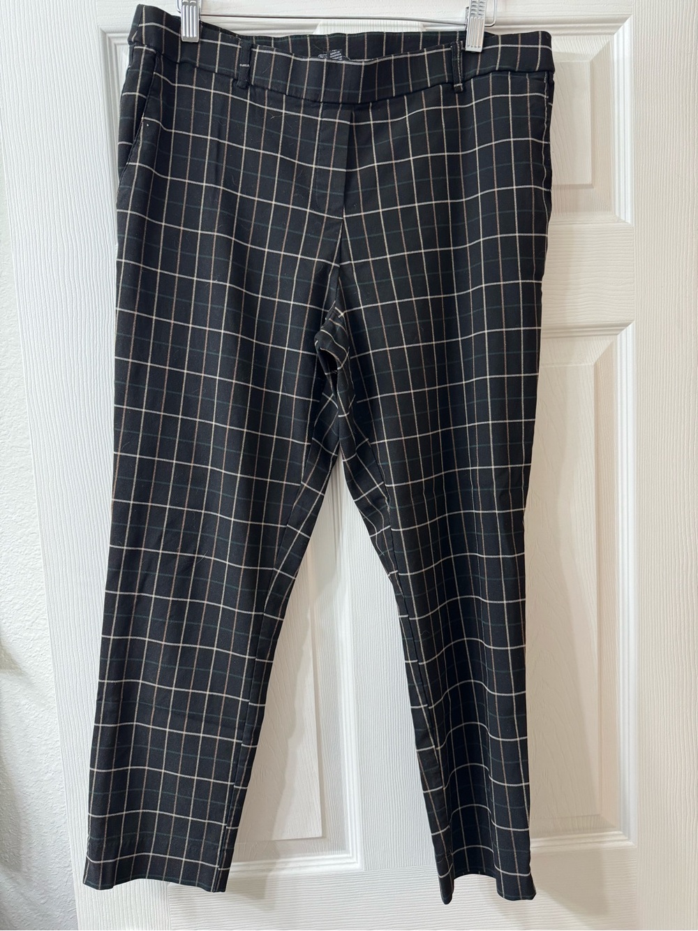 Jules & Leopold Black Windowpane Dress Pants